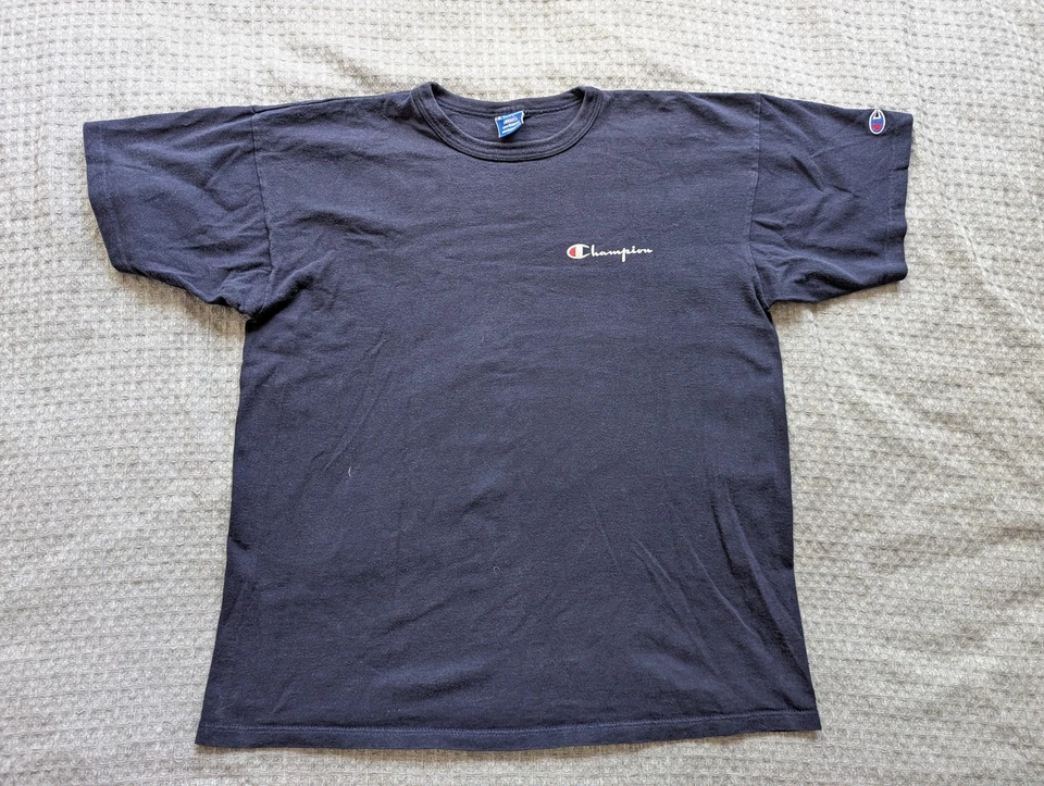 Camisa Champion Vintage Para Hombre XL Hecha en EE. UU. Bordada Deletrear Años 90 Foto 1 de 4