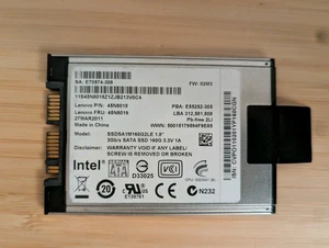1.8" Intel SSD 160 GB microSATA - Lenovo ThinkPad 45N8018 45N8019 - Bild 1 von 1