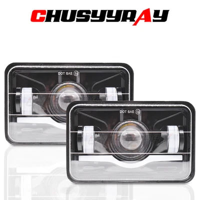 Faros LED 4x6 haz sellado alto/bajo para Toyota Land Cruiser 1988 1989 1990 2 un. Foto 1 de 4