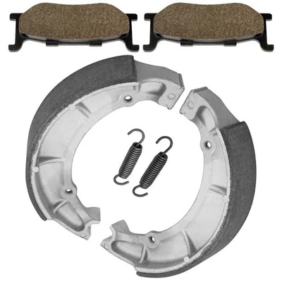 Front Brake Pads & Rear Shoes for Yamaha XVS650 V-Star 650 Custom 2004-2016 Foto 1 de 4