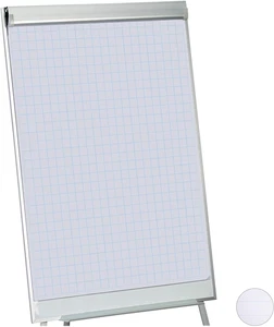 Blocco per Lavagna, 50 Fogli a Quadri, Carta per Cavalletto Flip Chart Meeting, - Foto 1 di 12