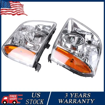 2007-2014 GMC Yukon Denali XL1500 2500 Headlights Headlamps Left+Right 07-14 - Imagem 1 de 4