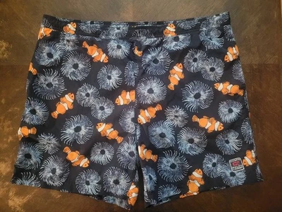 Chaps Ralph Lauren 游泳短裤男式 X 大号蓝色鱼裤抽绳裤 — 第 1/4 张图片