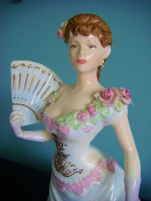 L/E COALPORT FIGURE-LILLIE LANGTRY-FEMMES FATALES SERIES-C &W-MADE IN ENGLAND - Image 1 of 4