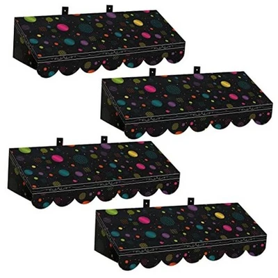  4 Piezas Toldo Circo 3D Decoración de Pared para Pizarra Circo Rayas Estilo Punto Foto 1 de 4