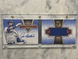 2012 Topps Five Star Jose Bautista /10 Jumbo Relic Auto Booklet Game Used SSP - Picture 1 of 7