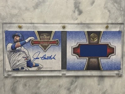 2012 Topps Five Star Jose Bautista/10 Jumbo Relic Auto Folleto Juego Usado SSP Foto 1 de 4