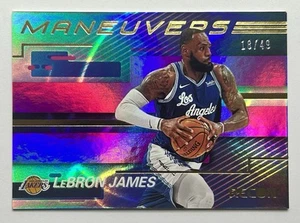 Recon LeBron James 2020-21 refractor de maniobras púrpura SSP #d/49 Lakers NBA raro - Imagen 1 de 15