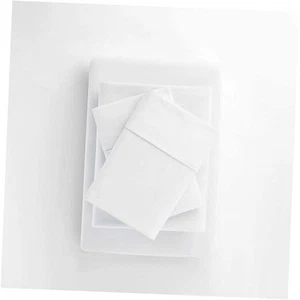 Sheets 72x80 – 100% Egyptian Cotton, Camper Sheets, 4-Piece RV RV King White - Picture 1 of 8