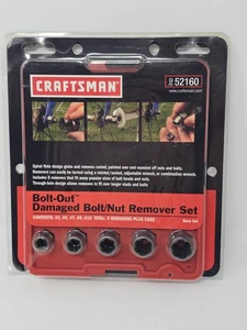 SEARS Craftsman USA NOS 9 52160 Bolt-Out Damaged Bolt/Nut Remover Extractor Set - Bild 1 von 7