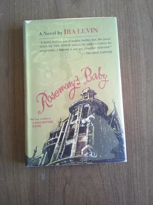 ROSEMARY'S BABY IRA LEVIN FIRST EDITION 1ST PRINTING HARDCOVER IN MYLAR 1967 Foto 1 de 4