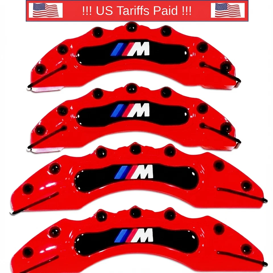 Brake Caliper Cover for BMW X1 X2 X3 X4 X5 X6 M3 M4 M2 M1 F30 F10 F20 E30 E36SET - Image 1 of 4