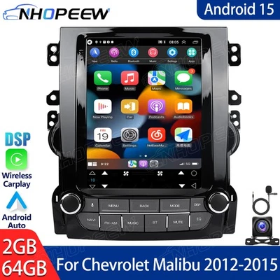 Radio de coche 2+64 GB Android 15 Carplay GPS navegación 9,7" para Chevrolet Malibu 2012-2015 Foto 1 de 4