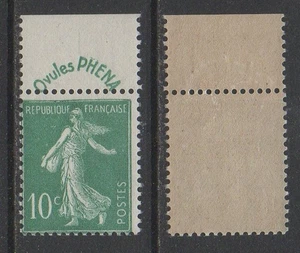 TYPE SEMEUSE - PUB. PHENA /1924 # 188 - 10 C. VERT ** MNH / COTE 65.00 € - Picture 1 of 1