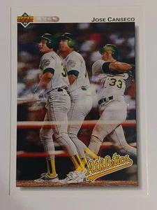 1992 Upper Deck #333 Jose Canseco - Oakland Athletics - Picture 1 of 2