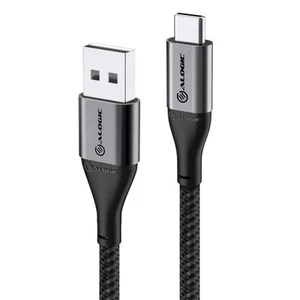 O-Alogic 3m Super Ultra USB 2.0 USB-C to USB-A Cable 3A/480Mbps Space Grey - Picture 1 of 1