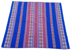 Peruvian Aguayo Handmade Colors Andean Blanket Cusco - Picture 1 of 7