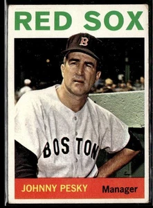 1964 Topps Baseball Johnny Pesky kleine Falte Boston Red Sox #248 - Bild 1 von 2
