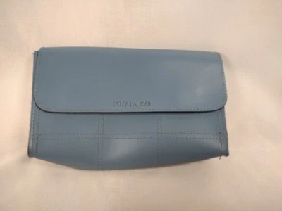 Estee Lauder Make Up Bag Faux Leather Powder Blue - Изображение 1 из 4