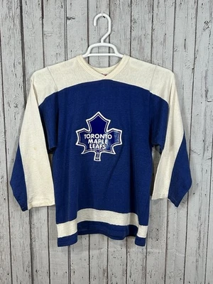 Rare Vintage 1970's RAWLINGS Toronto Maple Leafs NHL Jersey  Youth S /M Durden? - Image 1 of 4