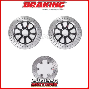 KIT DISCHI FRENO BRAKING BENELLI TRE K 1130 2017 - ANTERIORE + POSTERIORE [FLOTT - Foto 1 di 5