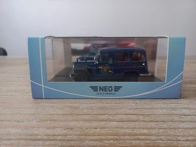 Neo Scale Models Willys Jeep Station Wagon Michigan State Police 1954 1:43 - Immagine 1 di 2