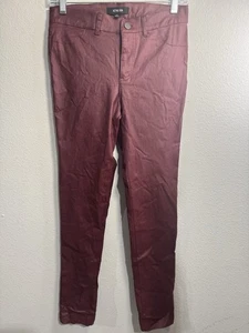 Active USA Kunstleder dunkelrot Skinny Jeans Größe M - Bild 1 von 6