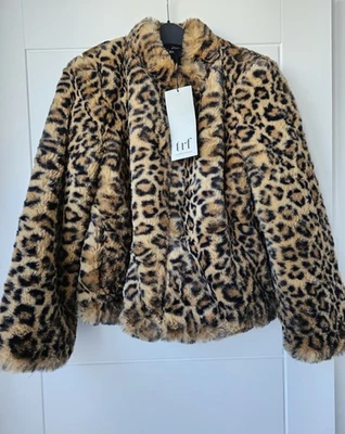 Zara leopard print faux fur coat,Zara faux fur Coat with leopard print  - Image 1 of 4