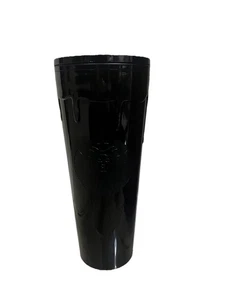 Starbucks Halloween Tumbler Black Slime Drip 2024 24 Oz Venti Orange Straw - Neu - Bild 1 von 6