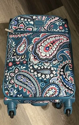 Vera Bradley 22" Spinner Suitcase Luggage Haymarket Paisley Jewel Carry On - Image 1 of 2