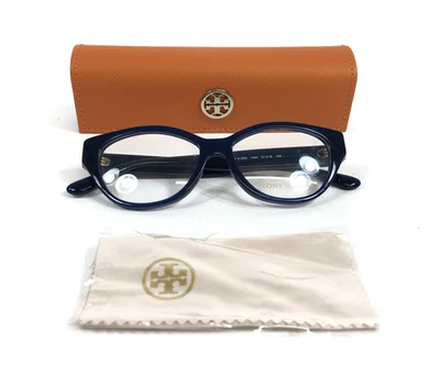 Tory Burch Eyeglasses Frames TY2123U 1890 Navy Blue Cat Eye Full Rim 51-15-140 - Image 1 of 4