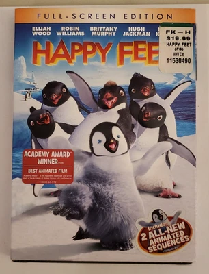 HAPPY FEET, (DVD) w/slipcover New Sealed - Imagem 1 de 2