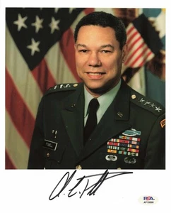 Colin Powell Joint Chiefs of Staff Signed Autograph 8 x 10 Photo PSA DNA - Picture 1 of 1
