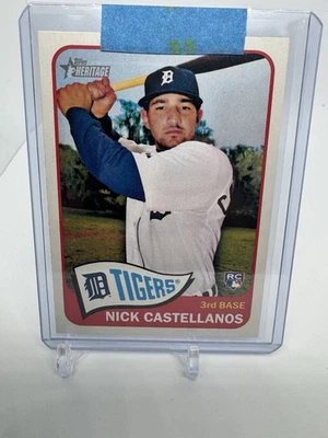 2014 TOPPS HERITAGE NICK CASTELLANOS #H552 RC ROOKIE CARD DETROIT TIGERS - Image 1 of 2