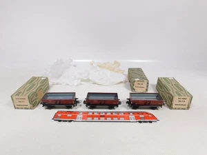 3x Trix Express H0 DC 3L 20/75 Blech Niederbordwagen DRG sehr gut+OVP #EB758-0,5 - Bild 1 von 5