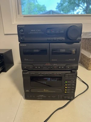 Mini sistema de componentes Hi-Fi Sony MHC-C50 de colección, 80w, Japón 1993. Solo piezas Foto 1 de 4
