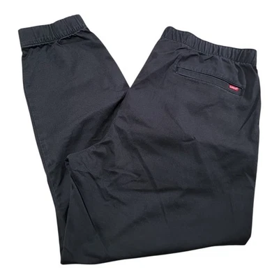 Calça jogger Levis XX chino masculina GG preta casual elástica cintura ajuste cônico - Imagem 1 de 4
