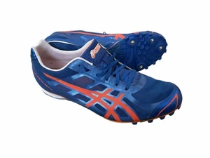Asics Hyper MD 5 Leichtathletikschuhe Herren Größe 9 blau orange mit Spikes G304N - Bild 1 von 15
