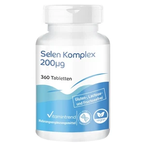Selen Komplex 200µg - 360 Tabletten - hochdosiert und vegan | Vitamintrend - Bild 1 von 11