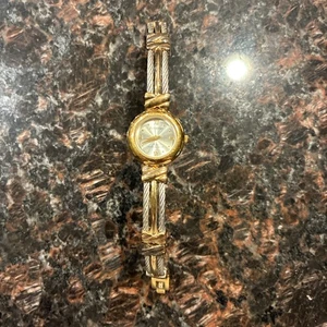 Armitron Women 75/2461 Dress Two Tone Wire Band Quartz Analog Watch *Untested - Picture 1 of 13