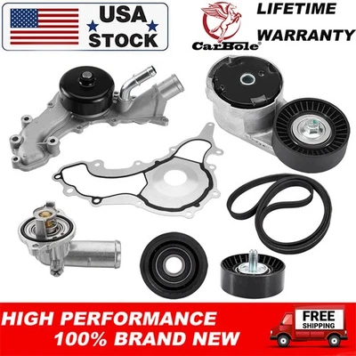 Kit de bomba de agua y tensor de correa para Jeep Wrangler JK y Grand Cherokee WK2 3,6 L Foto 1 de 4