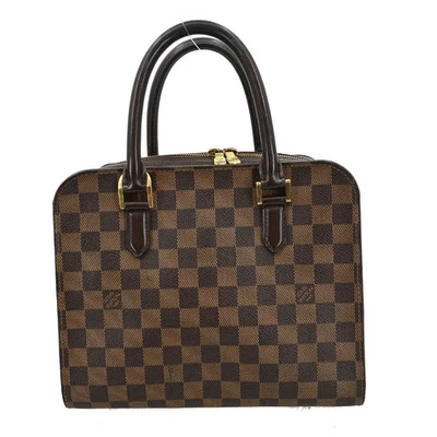 LOUIS VUITTON TRIANA HAND BAG PURSE DAMIER CANVAS EBENE N51155 VI1002 YQ01188 - Image 1 of 4