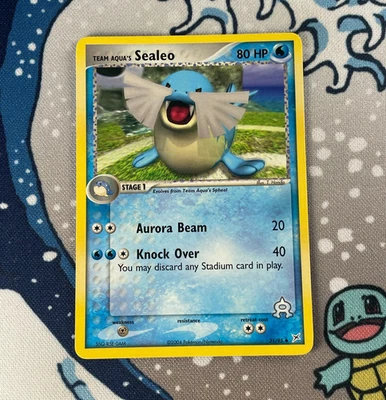 Team Aqua's Sealeo 31/95 Non Holo EX Team Magma vs Team Aqua Card 2004 NM - Image 1 of 3