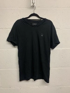 Black Firetrap V-Neck T-Shirt Size L - Picture 1 of 4