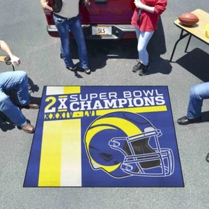 NFL - NFL - Los Angeles Rams Dynasty Tailgater Rug - 5ft. x 6ft. - Picture 1 of 5