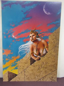 unsigned art print, "Watcher on the Wall" by Patricia Davis, 10x7, Fantasy art - Picture 1 of 1