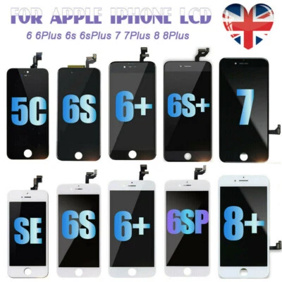 For iPhone 6 6S 7 8 Plus LCD Touch Screen Display Digitizer Replace Parts+Camera - Image 1 of 4