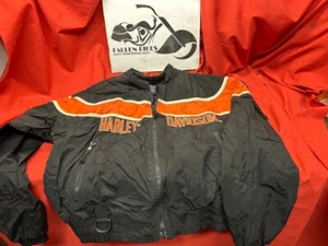 Chaqueta negra genuina Harley Davidson jóvenes niños niñas talla XL 97246-00VK - Imagen 1 de 4