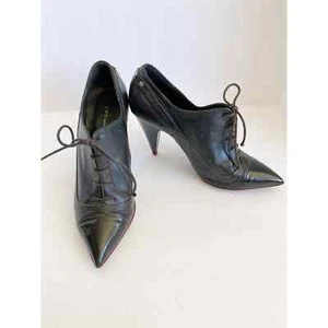 C'N'C Costume National Damen schwarz Leder spitz zulaufend Oxford Heels Gr. 39 - Bild 1 von 12