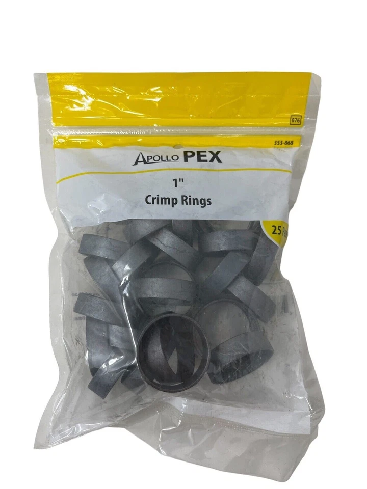 Apolo 1 pulg. Anillo de crimpado de cobre (paquete de 25) APXCR125PK Foto 1 de 1